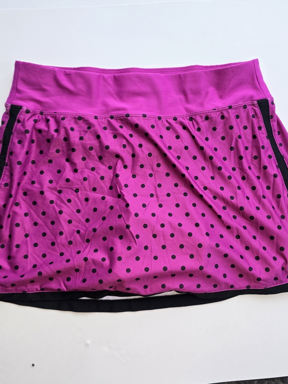 NIKE FIT DRY pink polka dot tennis skort
